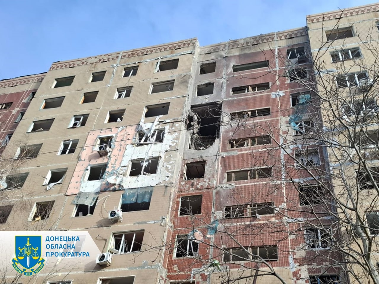 Последствия авиаудара по Краматорску