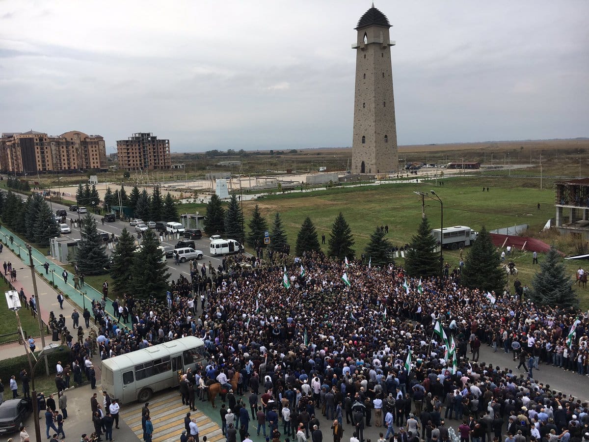 В Ингушетии задержаны четверо активистов, протестовавших против передачи земли Чечне